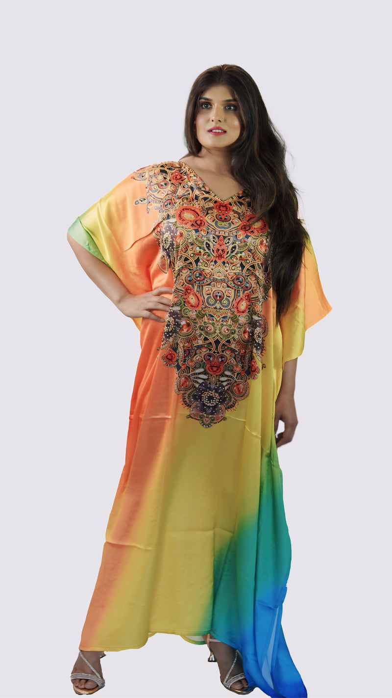 Radiant Rainbow Kaftan