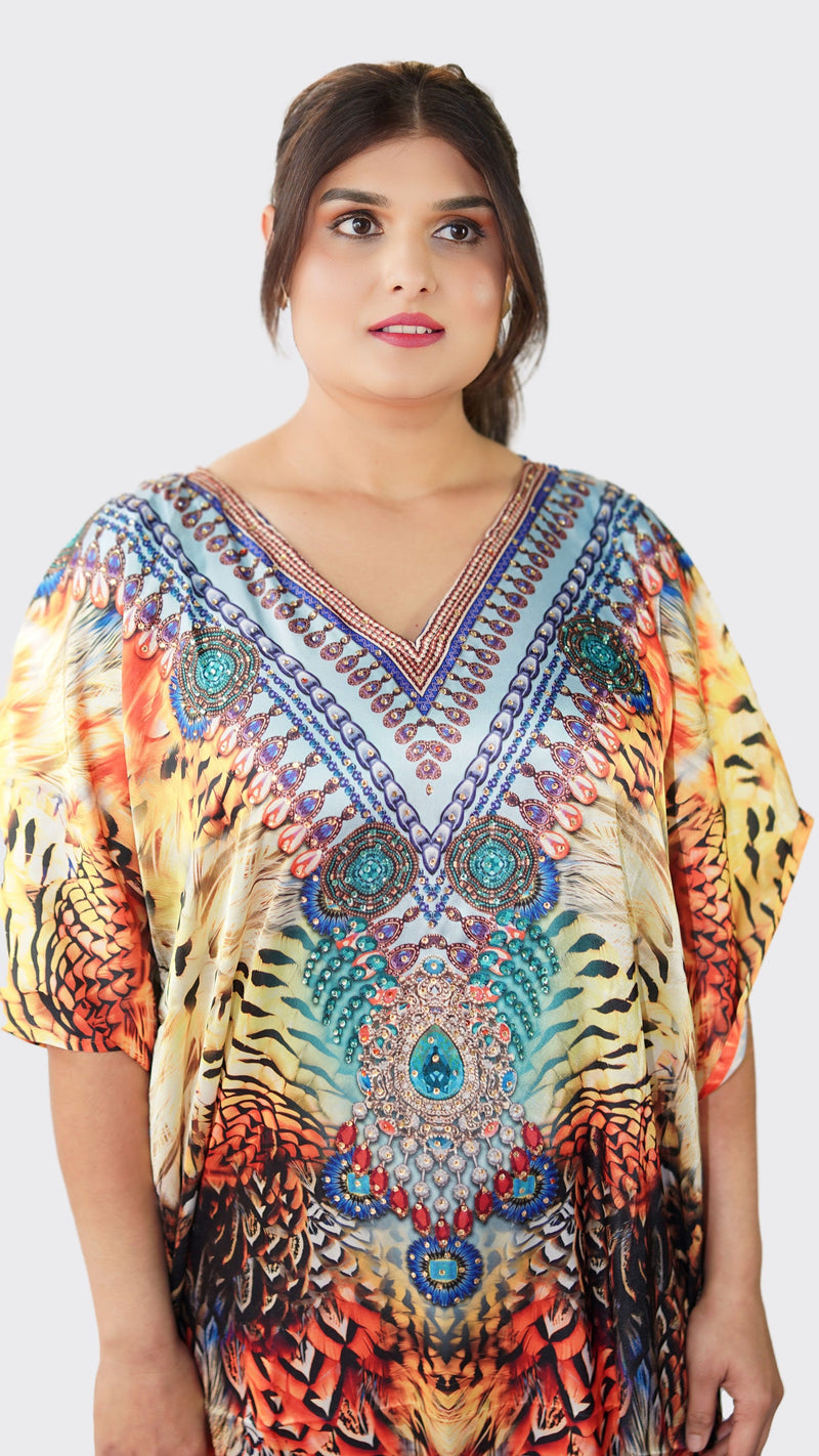 Beautiful Multi Color Kaftan